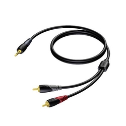 CLA711/10 Verloopkabel 3,5mm jack naar RCA(2x) - 10,0m